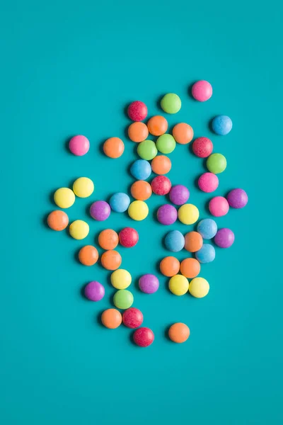 Bunte Schokoladen-Bonbons. — Stockfoto