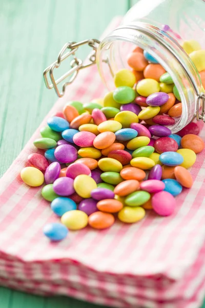 Colorful chocolate candy pills. — Stock Photo, Image