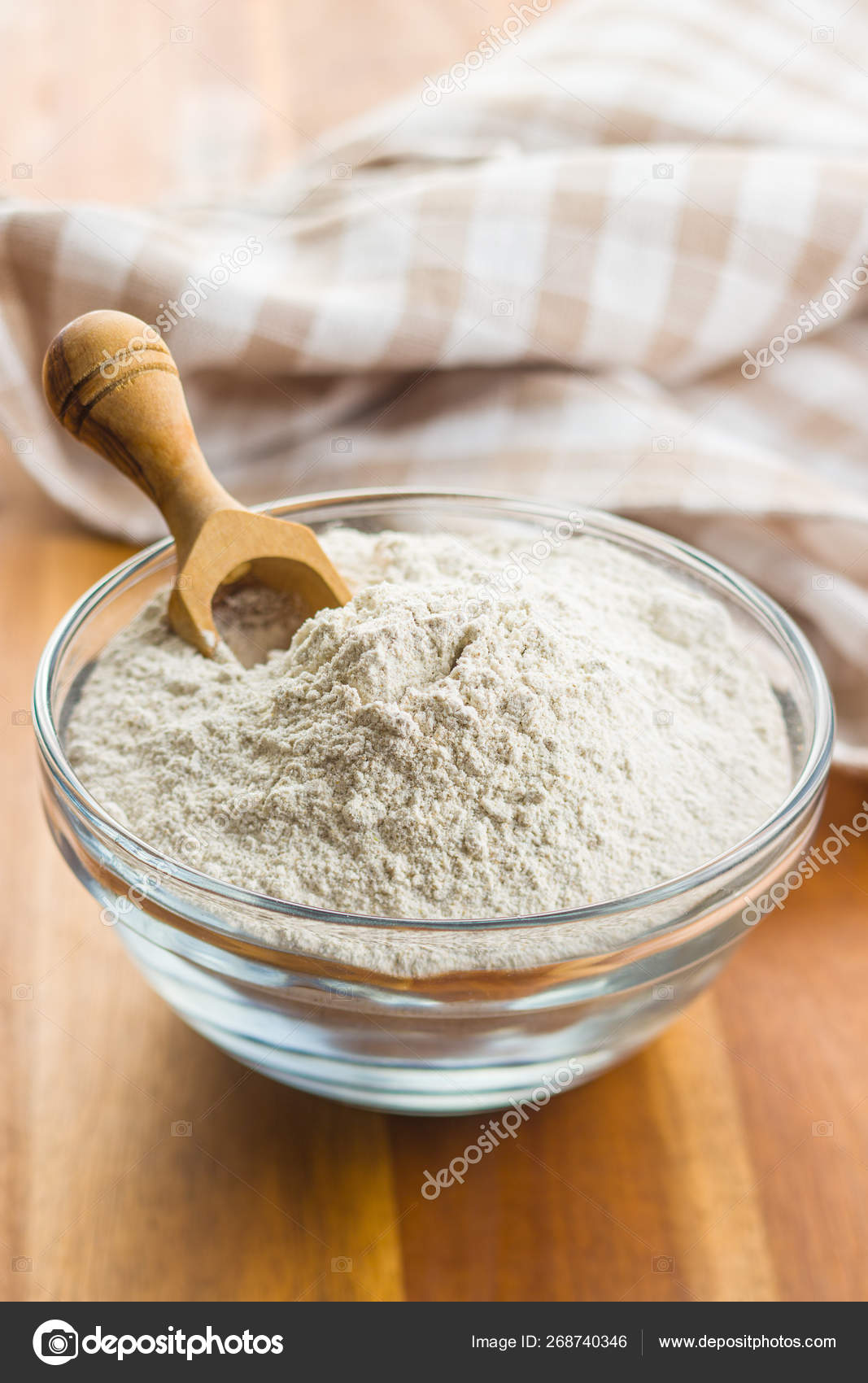 Whole grain wheat flour. Stock Photo by ©jirkaejc 268740346