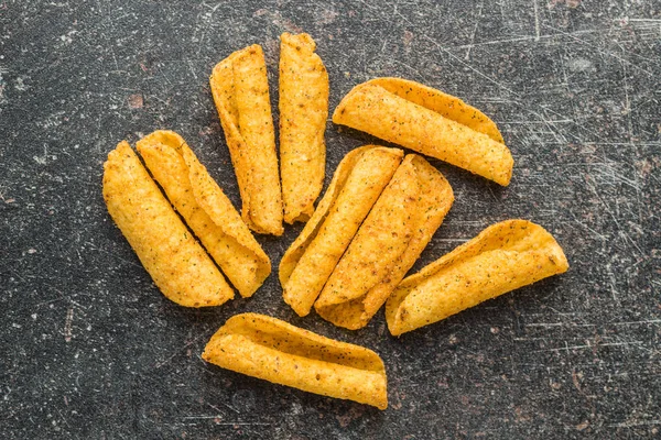 Rolled tortilla chips. — Stock Photo, Image