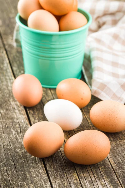 Raw chicken eggs. — Stock Photo, Image