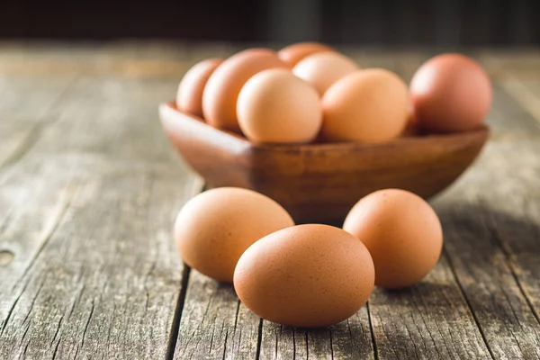 Сирих курячих яєць . — стокове фото