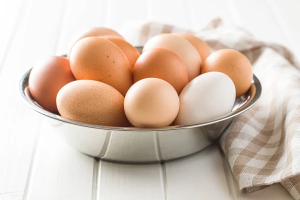 Raw chicken eggs. — Stock Photo, Image