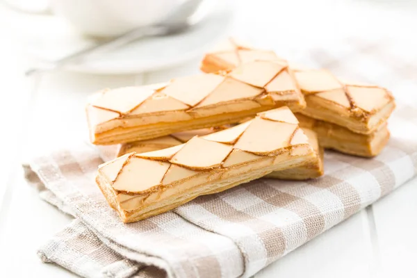 Söta kex. Smaklig efterrätt. — Stockfoto