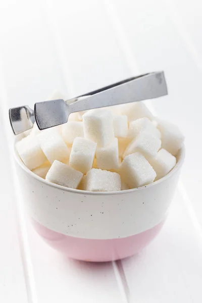 Sladký cukr kostky. — Stock fotografie