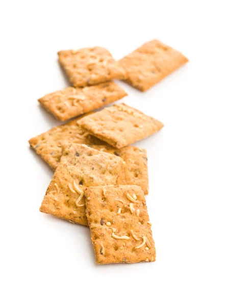 Cracker croccanti salati . — Foto Stock