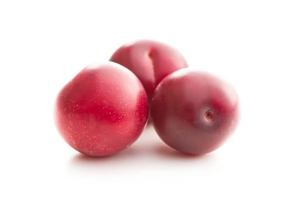 Las ciruelas rojas cereza fruta . —  Fotos de Stock