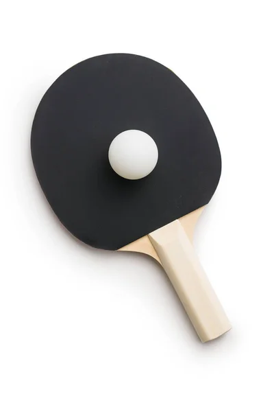 Ракетка и мяч для пинг-понга. Настольный теннис . — стоковое фото