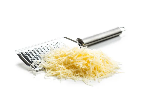 Tasty grated cheese. Parmesan cheese. — Stock Photo, Image