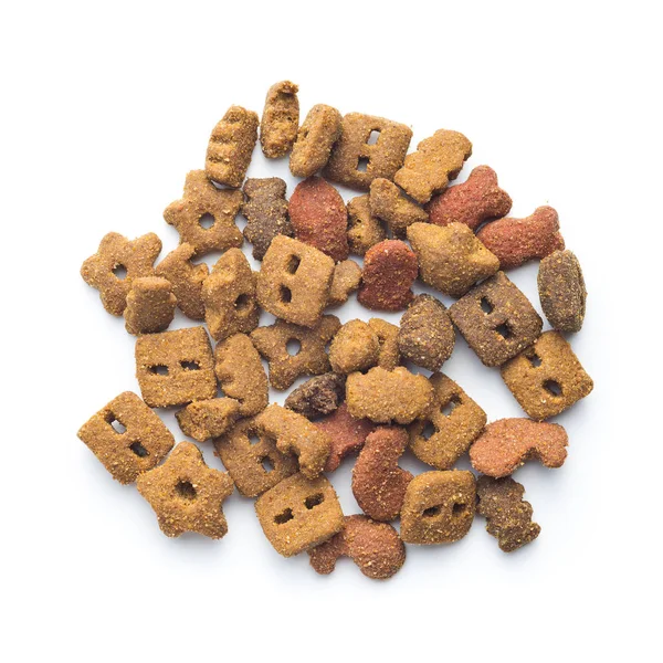 Comida seca para mascotas. Kibble para perro o gato . — Foto de Stock