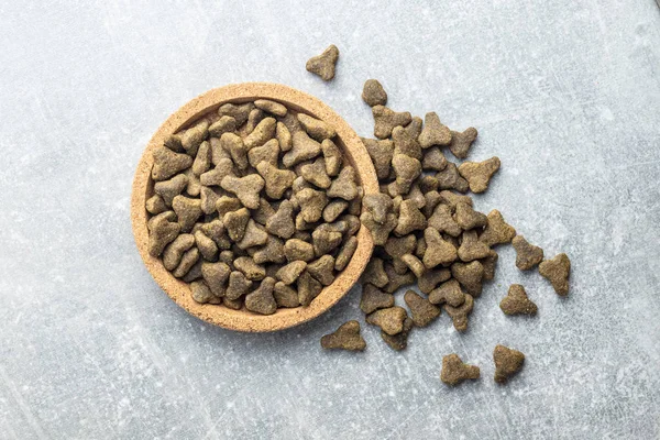 Dry pet food. Kibble dog or cat food. — Stock Photo, Image