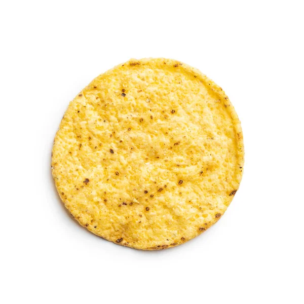 Patatine tonde al nacho. Patatine gialle tortilla — Foto Stock