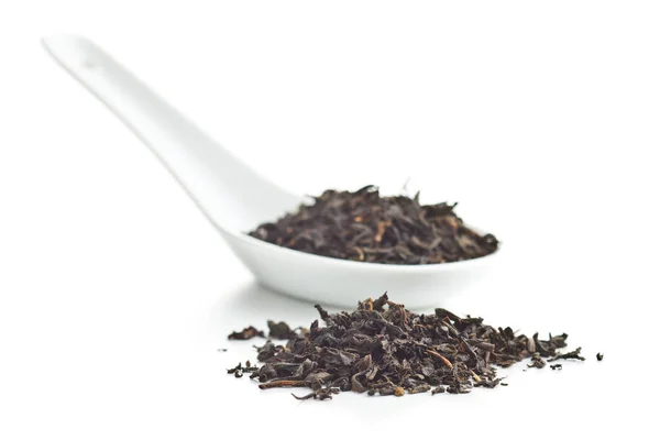 Hojas secas de té negro. —  Fotos de Stock