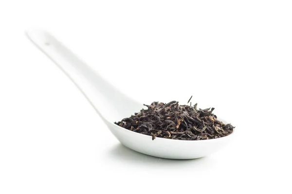 Dried black tea leaves. — Stock Photo, Image