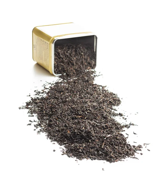 Foglie di tè nero essiccate. — Foto Stock