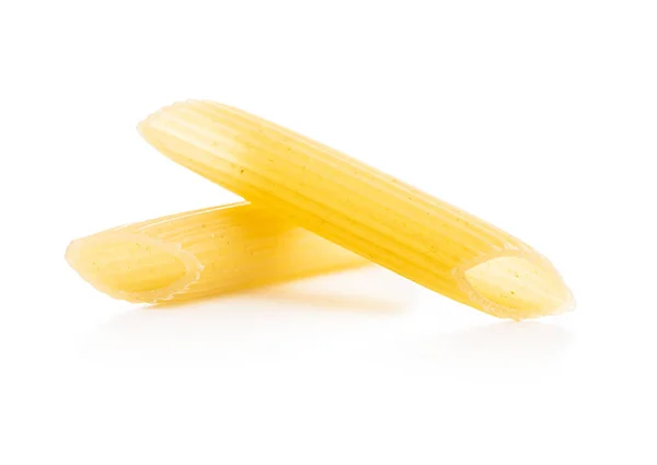 Uncooked Penne Pasta Dried Italian Pasta Isolated White Background — Stock Photo, Image