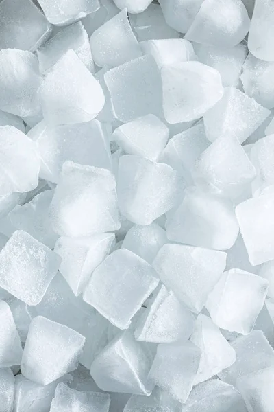 Много Кубиков Холодного Льда Вид Сверху — стоковое фото