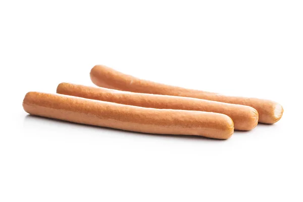 Fresh Frankfurter Sausages Isolated White Background — Stock Photo, Image