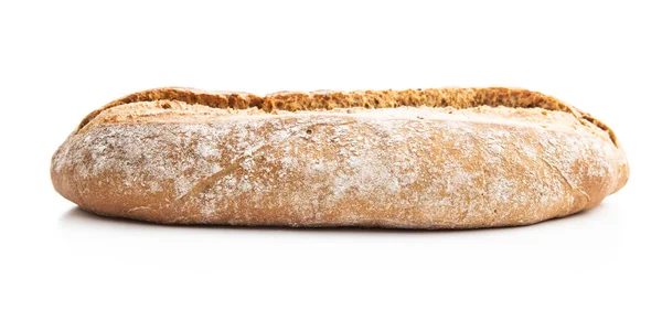 Хрустящий Домашний Хлеб Белом Фоне — стоковое фото