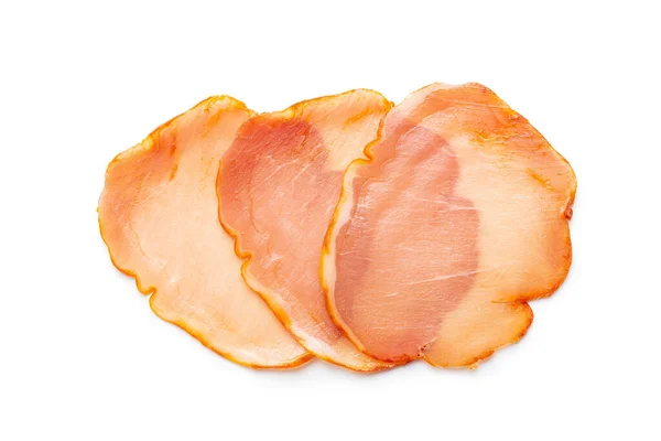 Dried Spanish Ham Lomo Embuchado Isolated White Background — Stock Photo, Image