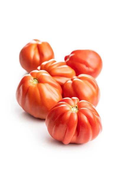 Red Beefsteak Tomatoes Isolated White Backround — Stock Photo, Image