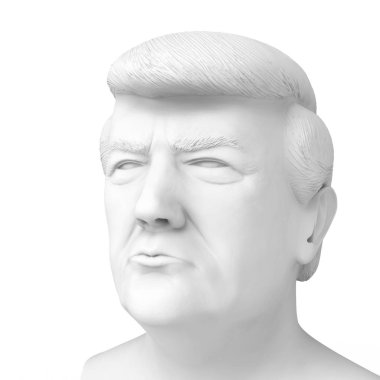 Donald Trump John. Birleşik Devletler Başkanı. 3D render illüstrasyon