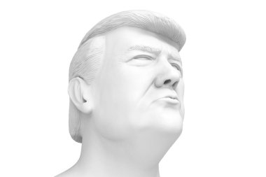 Donald Trump John. Birleşik Devletler Başkanı. 3D render illüstrasyon