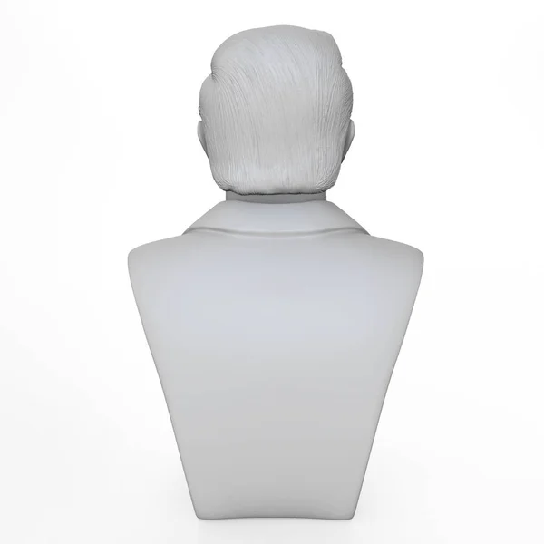 Вид Сзади Гипсового Человека Официальном Костюме Трехмерная Иллюстрация — стоковое фото
