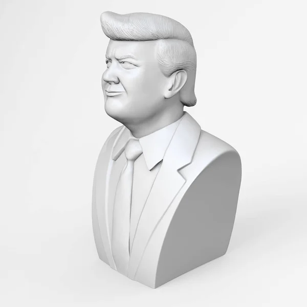 Smiling Donald John Trump President United States Render Illustration — Stock Photo, Image