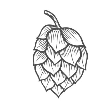 El atlama vektör çizim çekilmiş. Beyaz arka plan üzerinde izole. El vektör çizim çekilmiş. Retro tarzı.