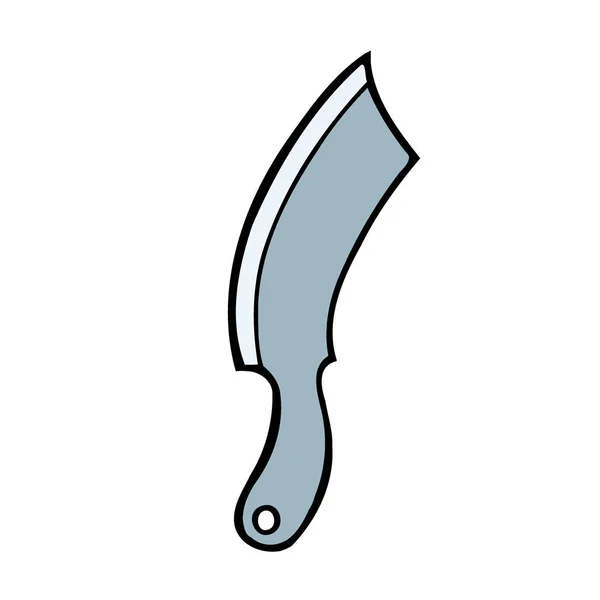 Eski Çelik Bıçak Kürek Beyaz Sıva Zemin Üzerinde Parlak Gri — Stok Vektör