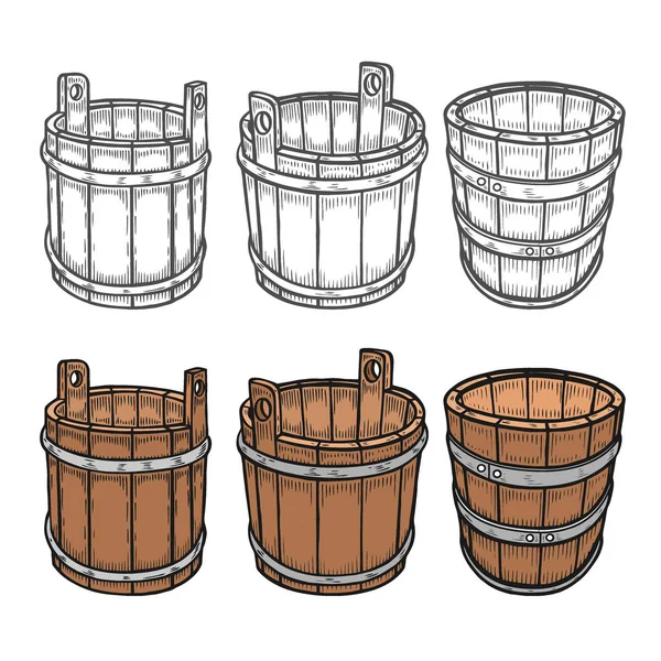 Conjunto Barriles Cerveza Vintage Vector Patrón Sin Costura Dibujado Técnica — Archivo Imágenes Vectoriales