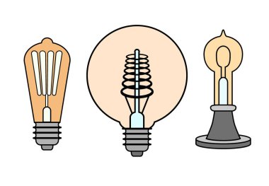 Vintage ampul lamba el çizim gravür tarzı ayarlamak