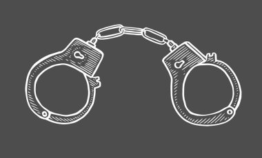 Elle çizilmiş oyma kelepçe