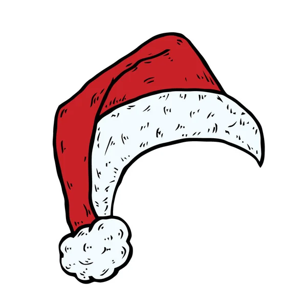 Weihnachtsmütze Weihnachtsmützen Symbol Symbol Design Winter Vektor Illustration Isoliert Auf — Stockvektor