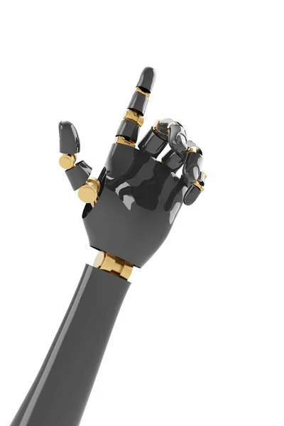 Roboterhand zeigt Zeigefinger — Stockfoto