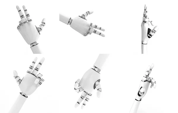 3D візуалізація роботизована рука — стокове фото