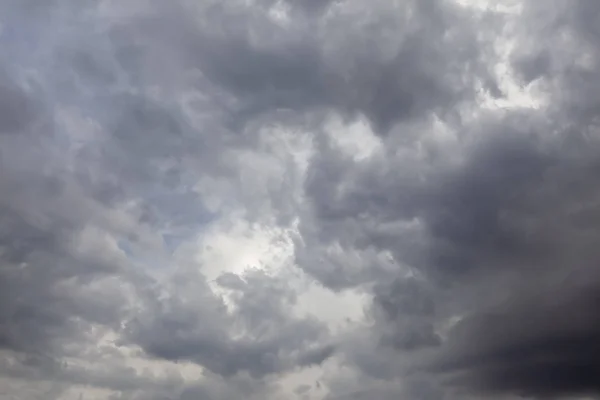 Nubes Tormentosas Cielo Paisaje Nuboso Gris Oscuro Con Una Tormenta — Foto de Stock