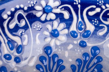 Kaplama tencere seramik desen yakın çekim