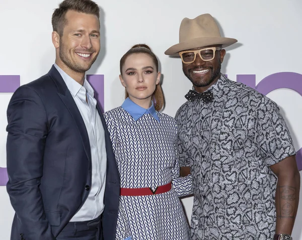 New York, Ny, Amerika Birleşik Devletleri - 12 Haziran 2018: Aktörler Glen Powell, Zoey Deutch ve Taye Diggs ayarla It Up Amc Loews Lincoln Meydanı'nda Netflix filmin New York özel tarama katılmak 