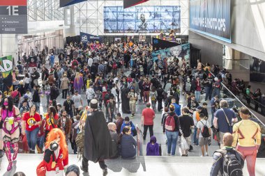 New York, Ny, Amerika Birleşik Devletleri - 5 Ekim 2018: Genel atmosfer Comic Con 2018, Jacob K. Javits Convention Center New York'ta sırasında Kongre katında. 