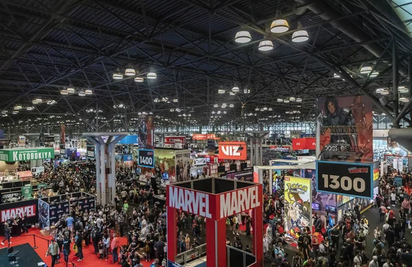 New York, Ny, Amerika Birleşik Devletleri - 4 Ekim 2018: Comic Con 2018, Jacob K. Javits Convention Center New York'ta sırasında Kongre katında genel atmosfer. Bir yıllık New York City fan kongre Comics'e adamış New York Comic Con 's 