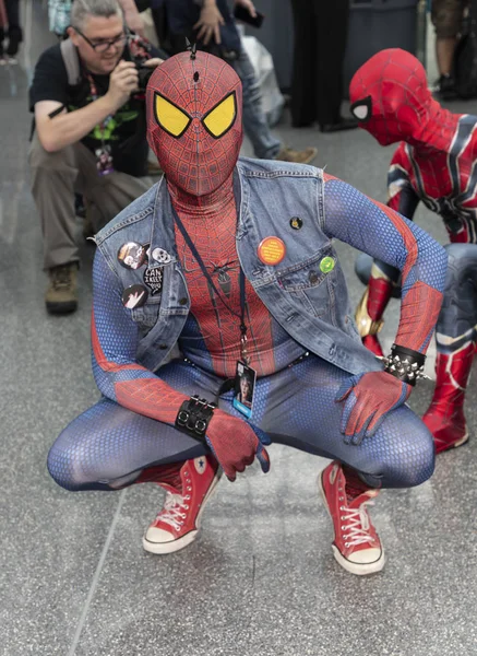 New York Usa Oktober 2018 Comic Con Teilnehmer Posiert Kostüm — Stockfoto