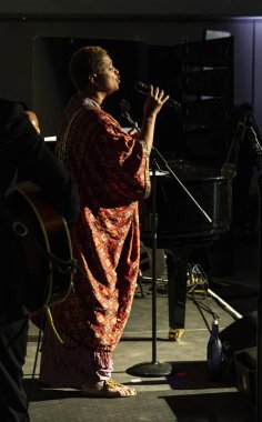 New York, Ny - 13 Ekim 2018: Lisa Fischer caz Vakfı of America Hudson Studios, Manhattan için ruh için Loft Parti bir gece gerçekleştirir