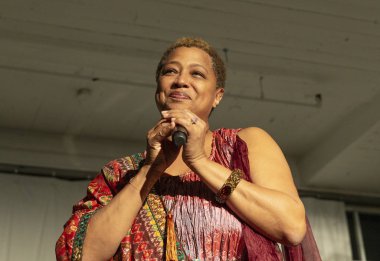 New York, Ny - 13 Ekim 2018: Lisa Fischer caz Vakfı of America Hudson Studios, Manhattan için ruh için Loft Parti bir gece gerçekleştirir