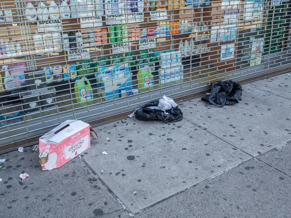 Brooklyn Usa September 2020 Trash Piling Brooklyn Sanitation Department Budget — Stock Photo, Image