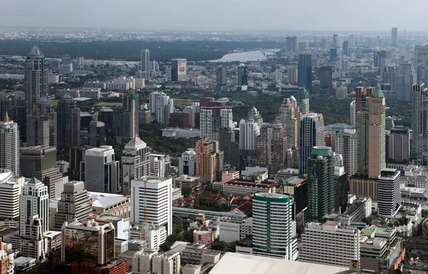 Bangkok Thailand December Bird Eye View Traffic December 2013 Bangkok — Stock Photo, Image