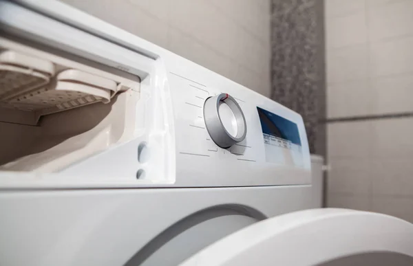 Kontrollpanelen Moderna Tvättmaskin — Stockfoto