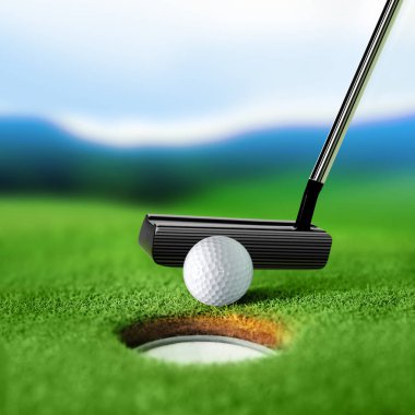 Dudak bunker, güzel güzel golf course yakınındaki beyaz golf topu