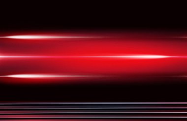 kırmızı neon elemanları ile son derece teknolojik tasarım